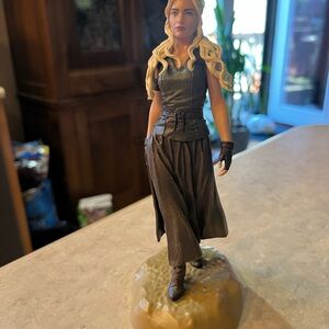 Fantasy Warrior Figurine in Dark Outfit